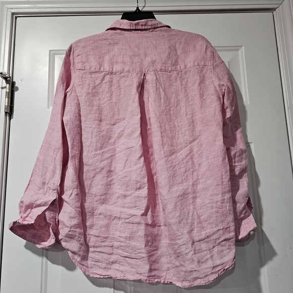 GRAYSON Top By Frank And Eileen Size 2 100% Linen {Bx7} - Picture 7 of 9